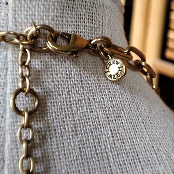 Art Deco Roaring 20s Great Gatsby J Crew Brass Tone Fabulous Statement Necklace - Picture 14 of 14